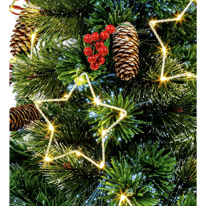 Premier Decorations 3ft Fibre Optic Snow Tip Christmas Tree