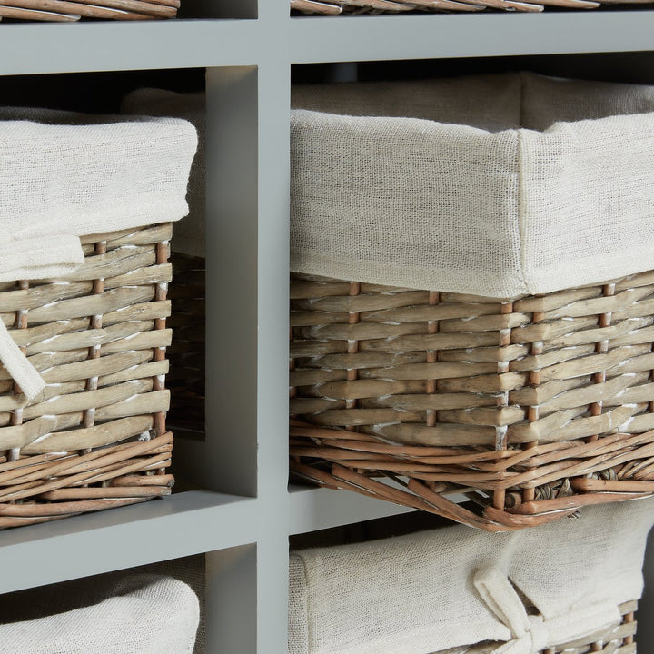 Home Malvern Hallway 6 Drawer Unit - Grey