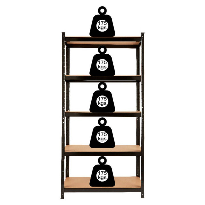 Home 5 Tier Steel Heavy Duty Garage Shelving Unit