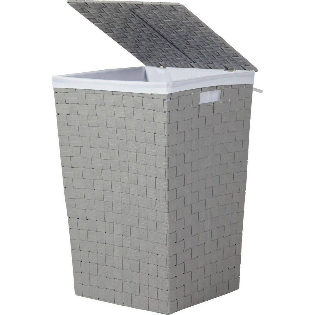 Home 60 Litre Yarn Laundry Bin - Flint Grey