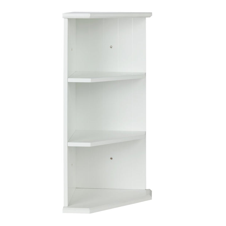 Home Tongue &amp; Groove Corner Shelves - White