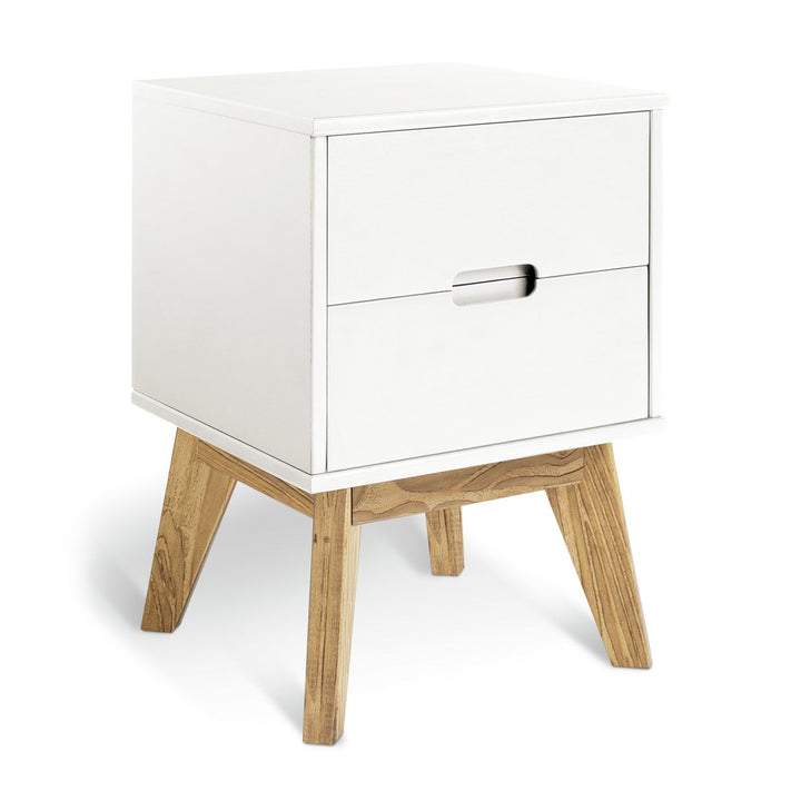 Habitat Pimlico 2 Drawer Bedside Table - White