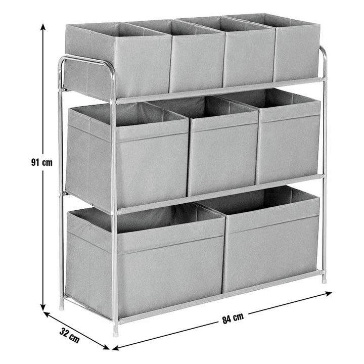 Home 9 Box Storage Unit - Black