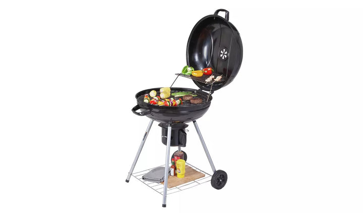 Home 56cm Kettle Charcoal BBQ - Black