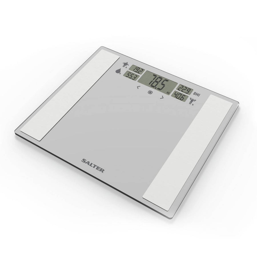 Salter Dashboard Wide Body Analyser Bathroom Scales - Silver