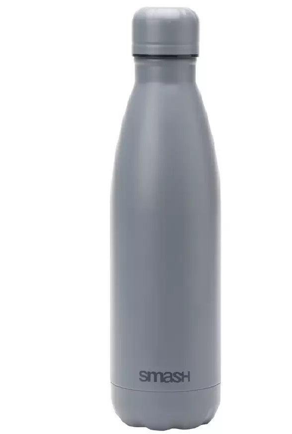 Smash Grey Stainless Steel Bottle - 500ml