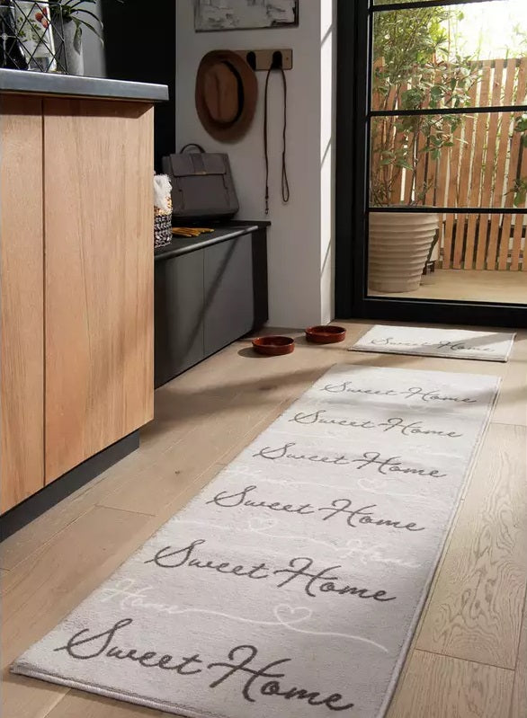 Home Home Sweet Home Doormat & Runner Set - Grey