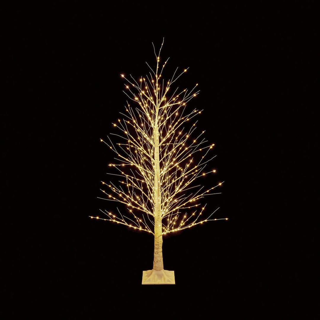 Premier Decorations 1.8m Birch Tree With 1100 Twinkling Warm White LEDs