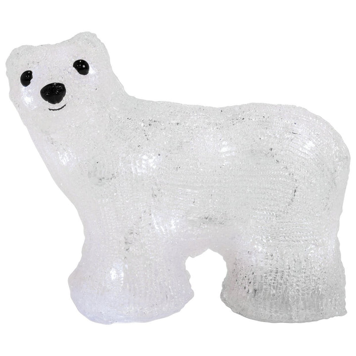 Habitat Prelit Christmas Acrylic Polar Bear Decoration