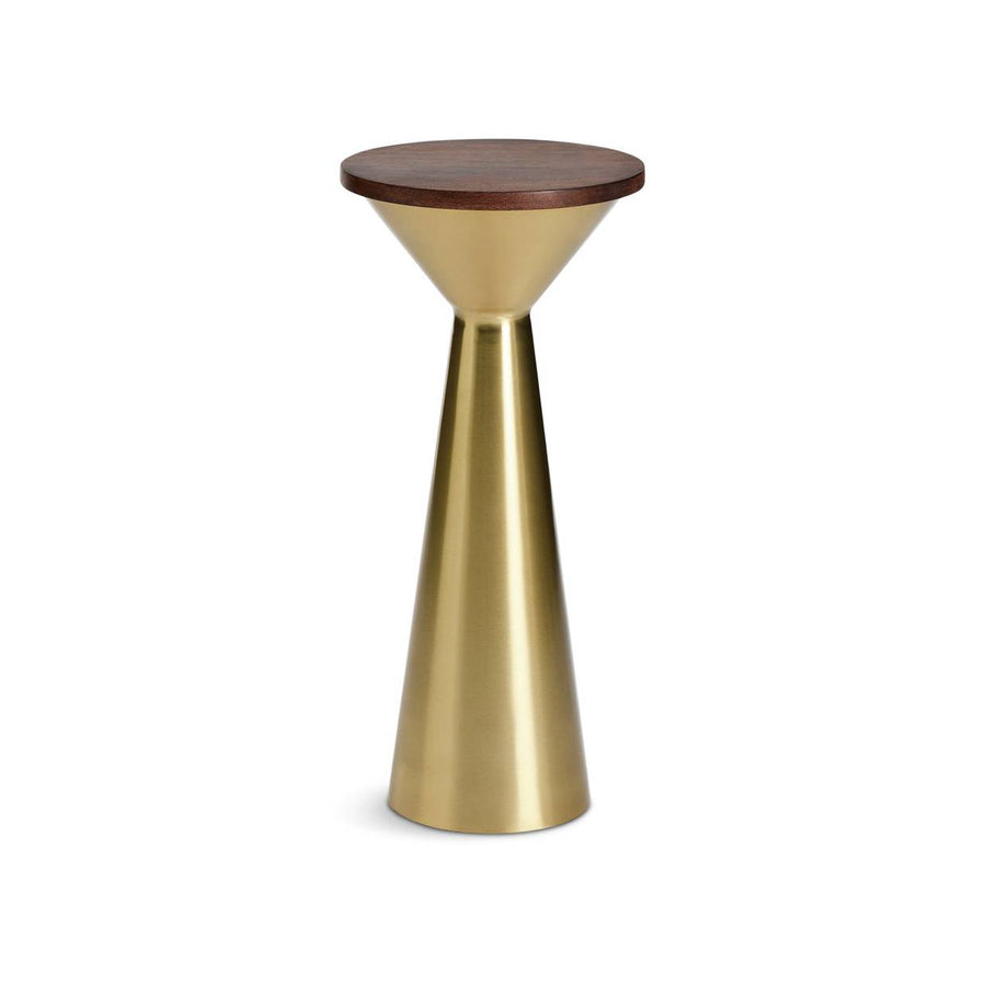 Habitat Lottie Round Side Table - Gold