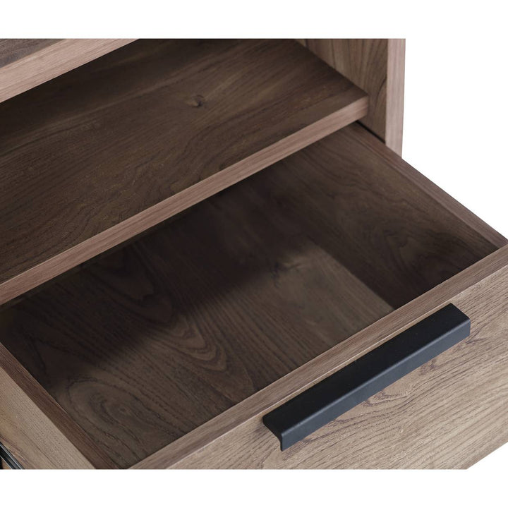 Habitat Nomad 1 Drawer Bedside Table - Oak Effect