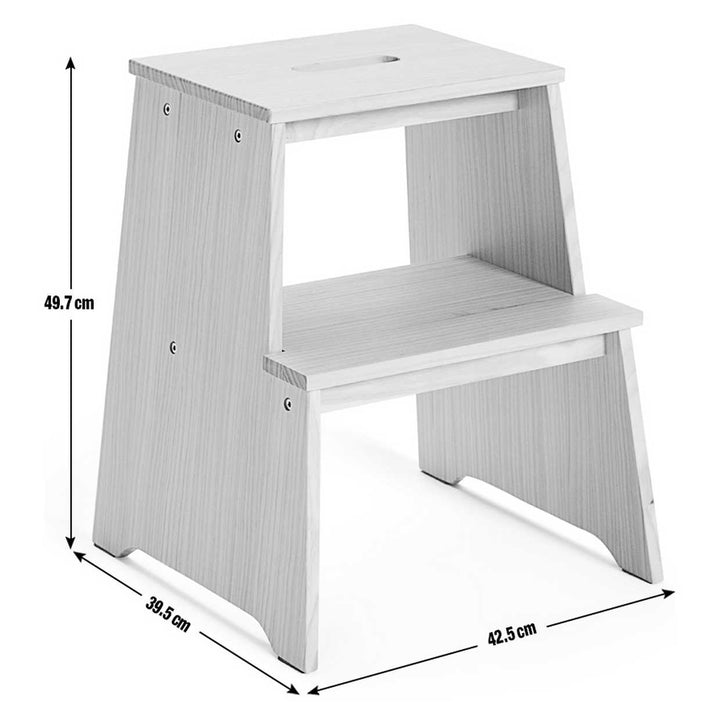 Habitat Seoul Solid Wood Step Stool - Natural