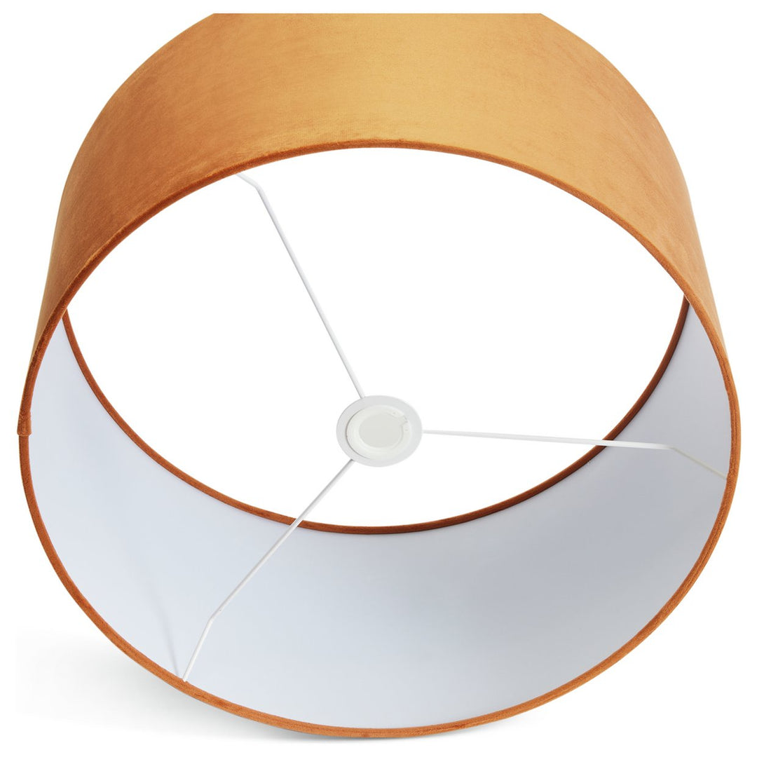 Habitat Orange Velvet Easy Fit Drum Lampshade - 49cm