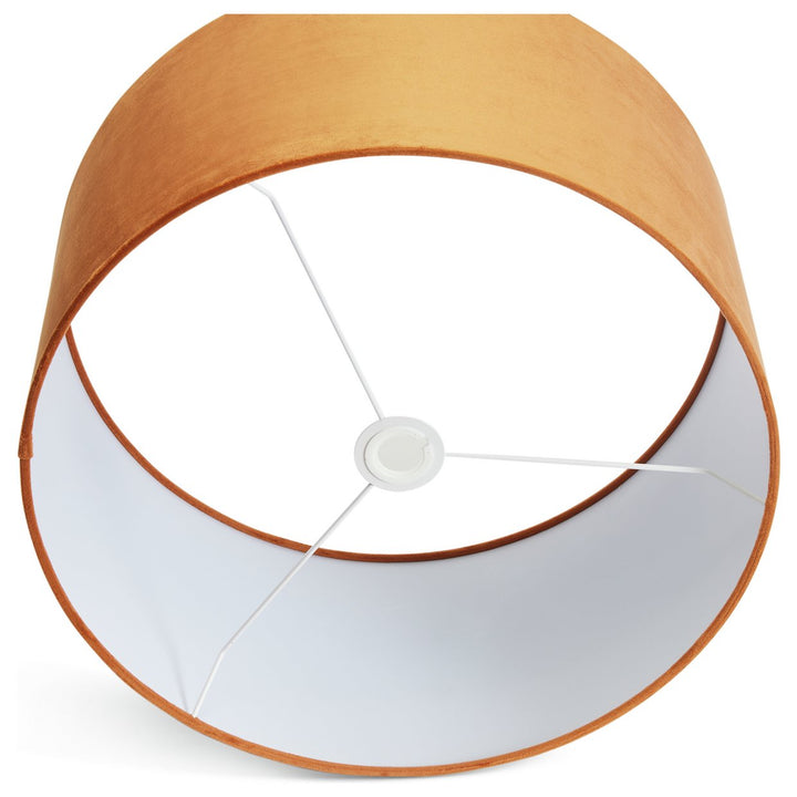 Habitat Orange Velvet Easy Fit Drum Lampshade - 49cm
