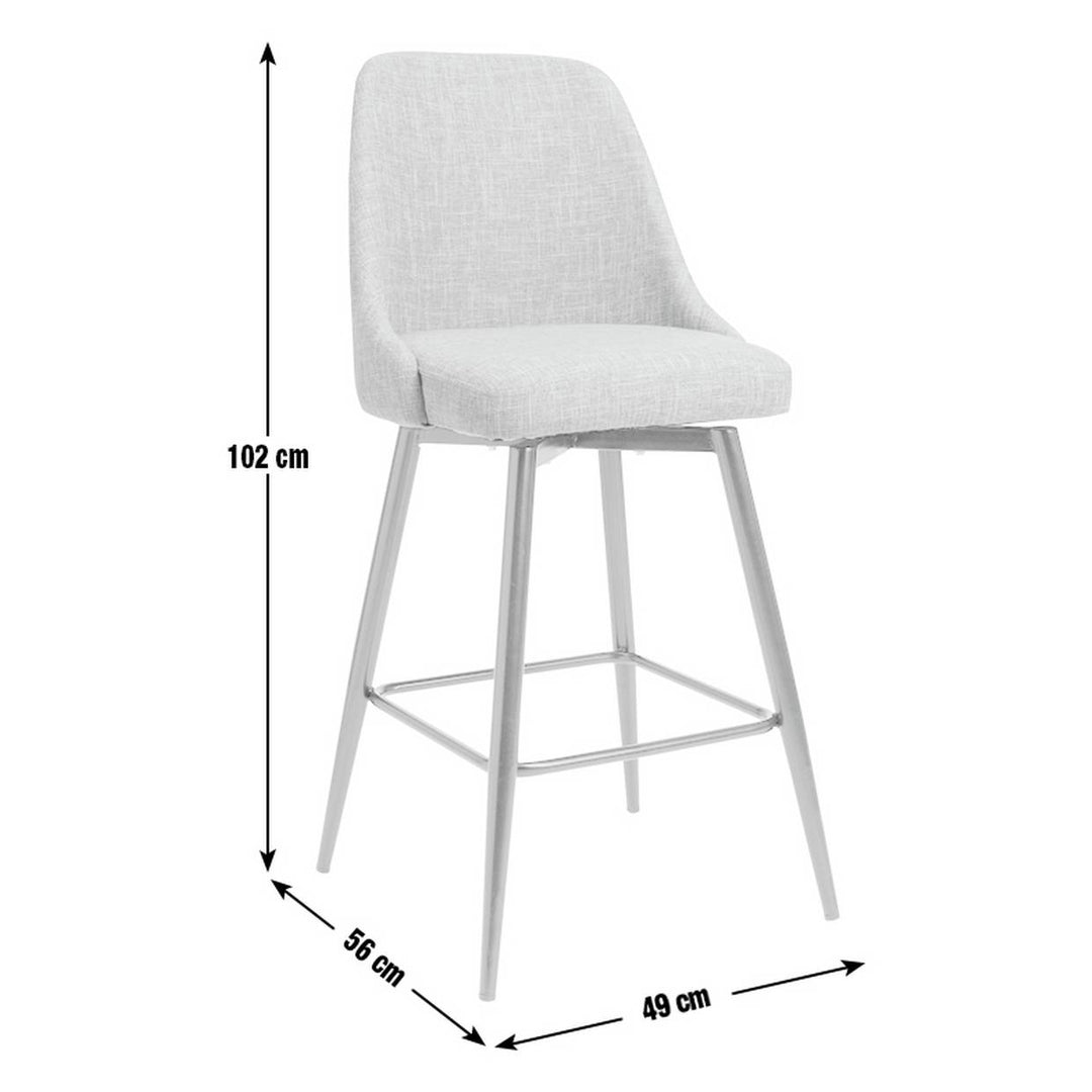 Habitat Huck Fabric Counter Bar Stool - Grey