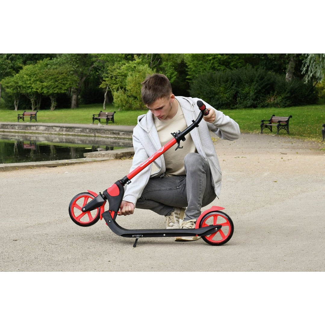 Evo Velocity Folding Big Wheeled Scooter - Red
