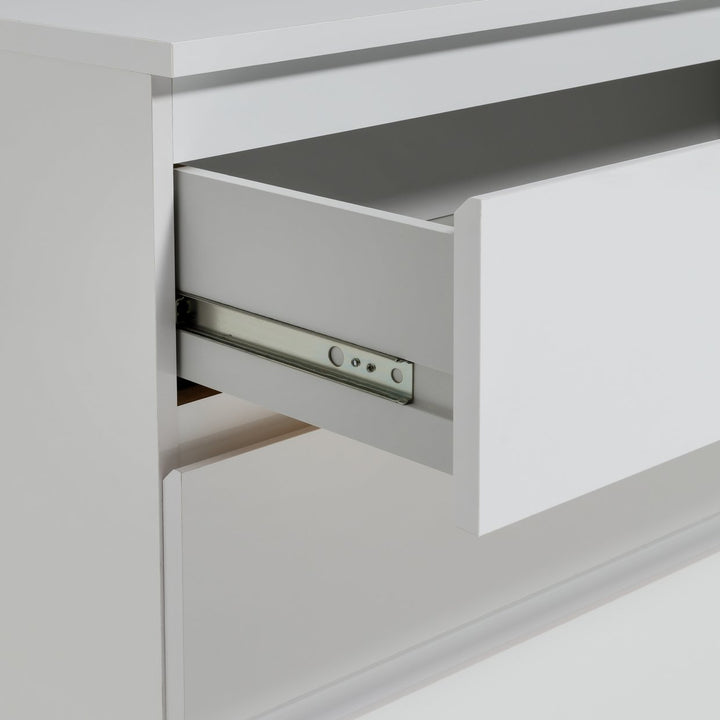 Home Jenson 3 Drawer Chest - Matte White