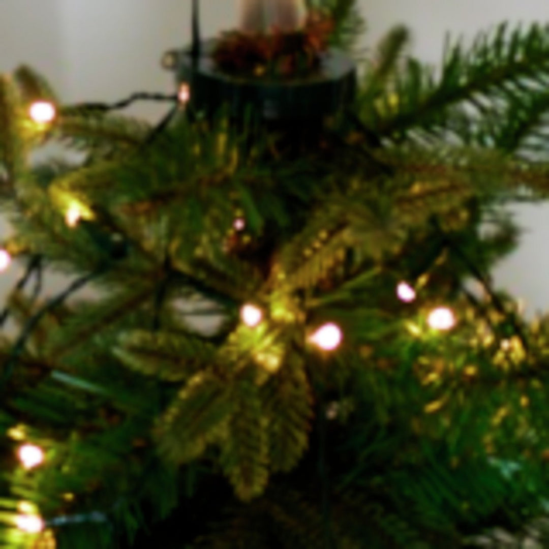 Habitat 190 Warm White LED Christmas Tree Lights with Topper