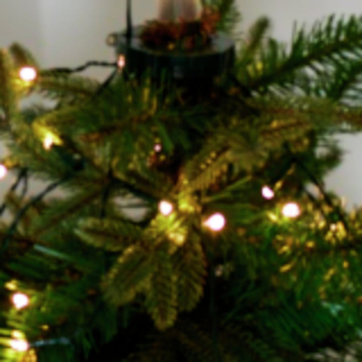 Habitat 190 Warm White LED Christmas Tree Lights with Topper