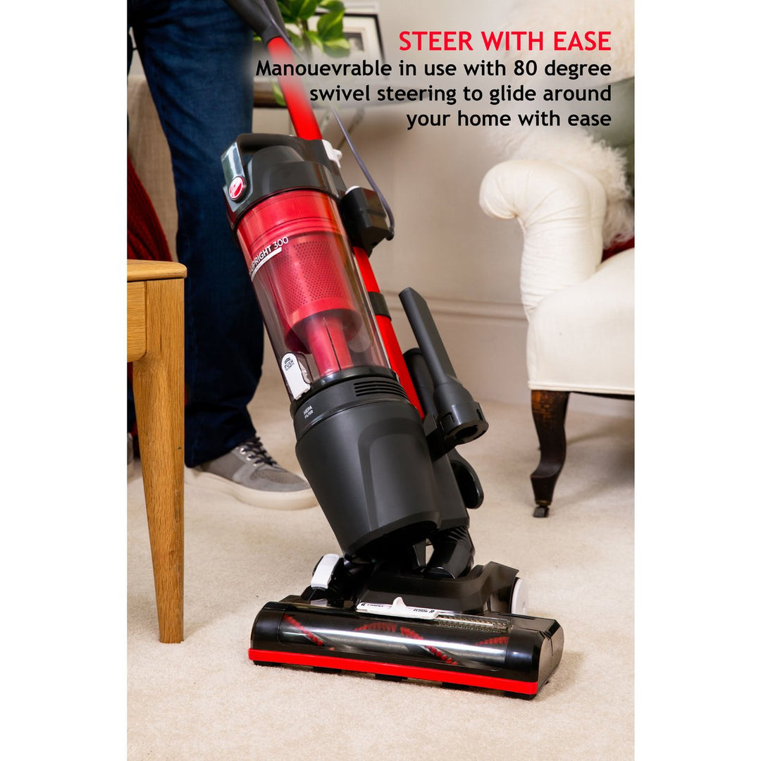 Hoover Upright 300 Corded Bagless Vacuum Cleaner - HU300RHM