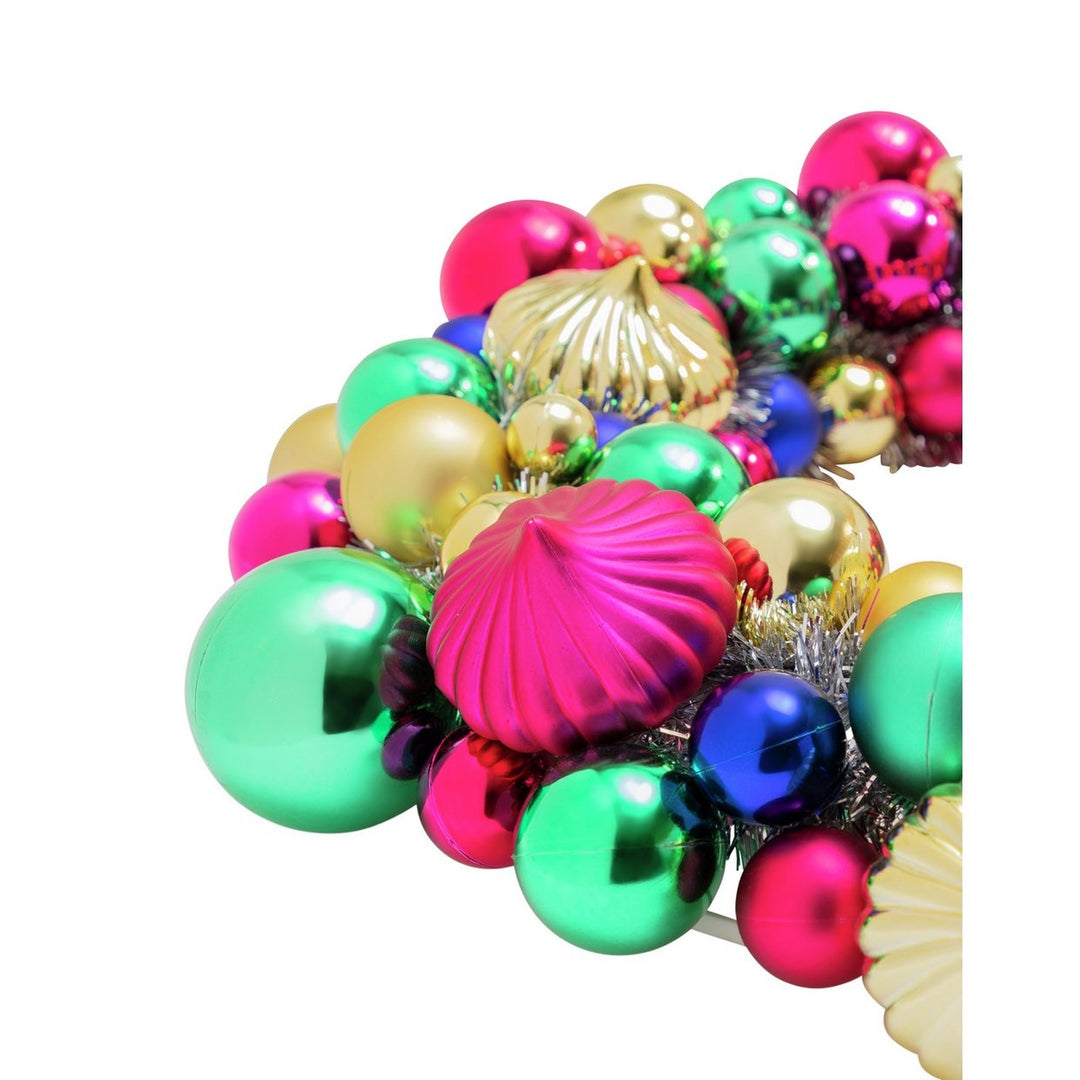 Habitat Bright Bauble Christmas Wreath - Multicoloured