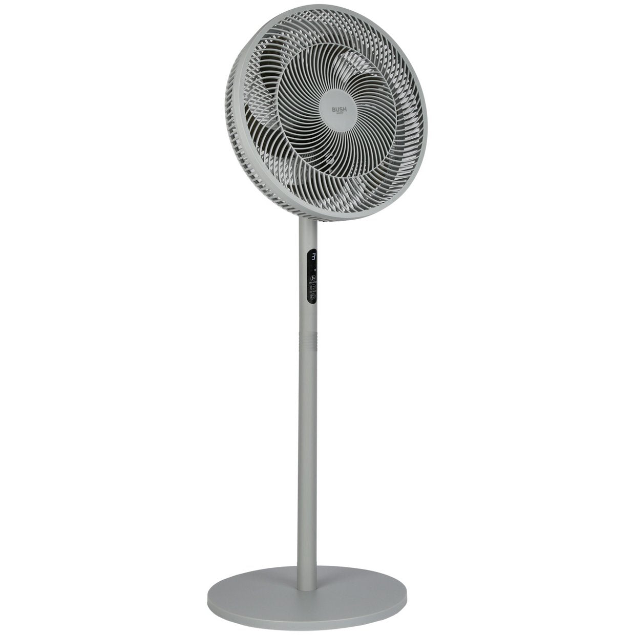 Bush Grey Digital Pedestal/Desk Fan with Remote Control - 16 Inch