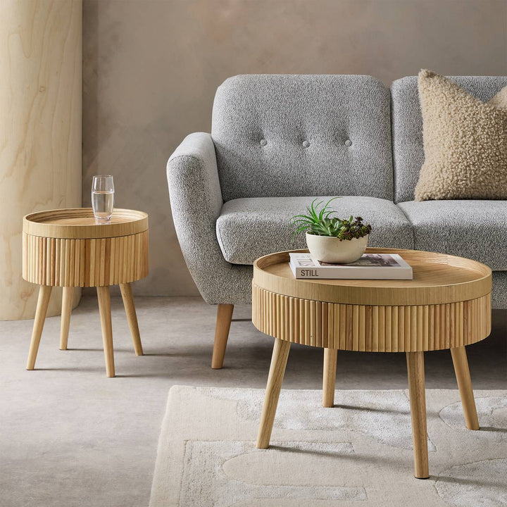 Habitat Agnes Side Table - Natural