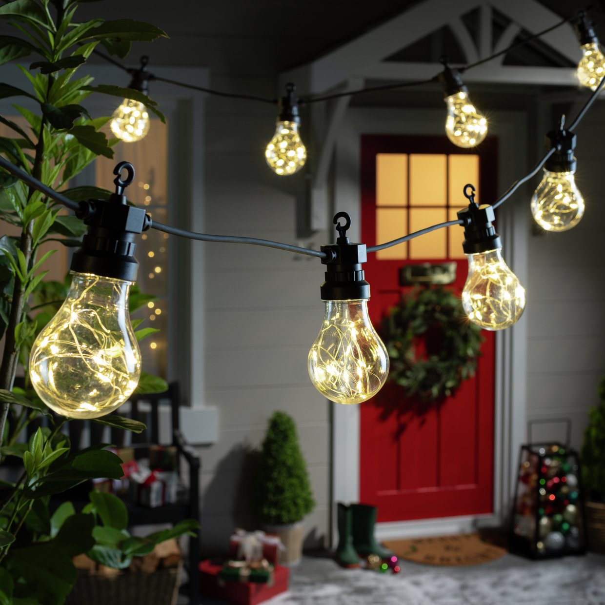 Habitat Festoon Christmas Lights Outdoor Decoration - 10 Lights