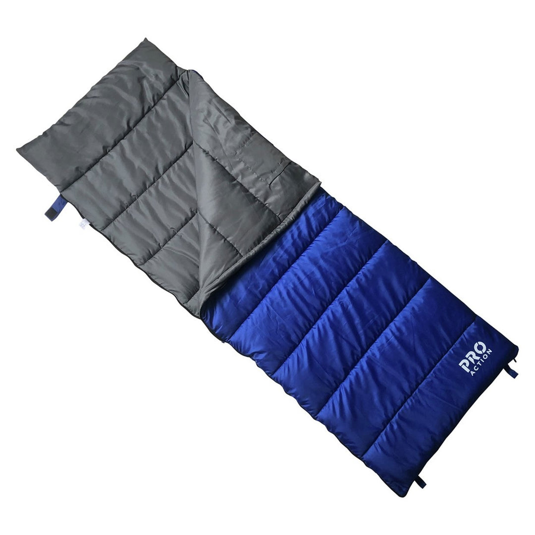 New Pro Action 300gsm Single Envelope Sleeping Bag - Blue