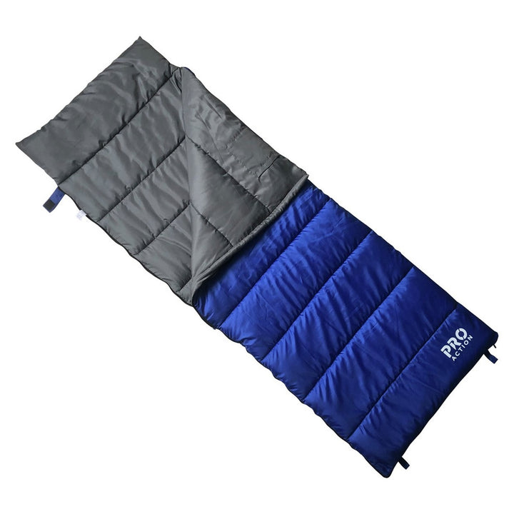 New Pro Action 300gsm Single Envelope Sleeping Bag - Blue