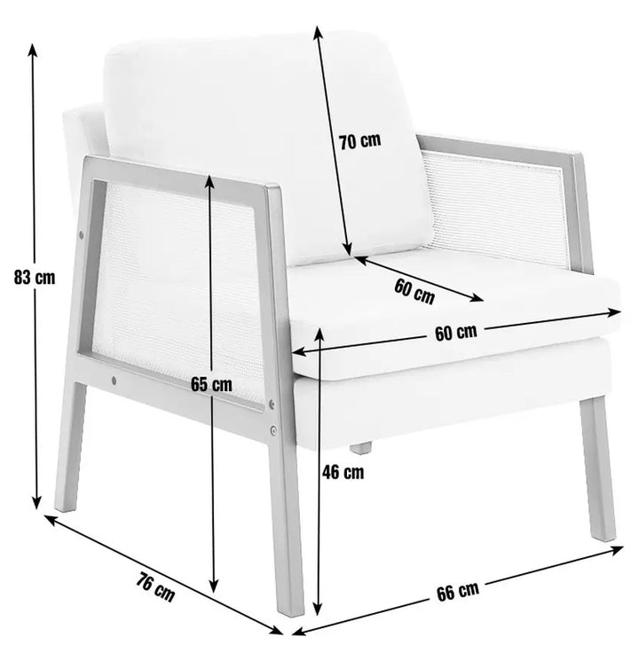 Habitat Rattan Armchair - Cream