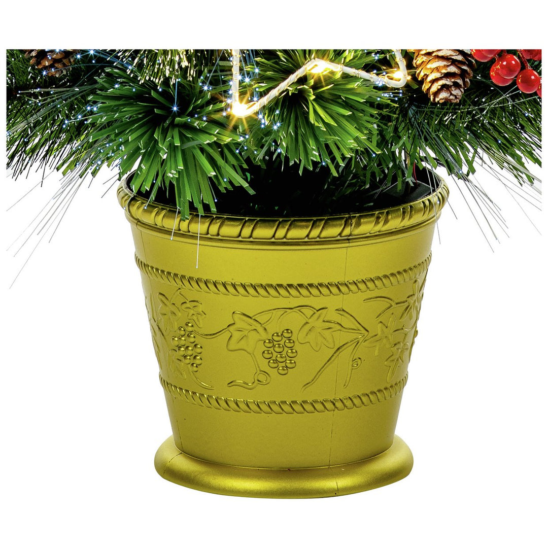 Premier Decorations 3ft Fibre Optic Snow Tip Christmas Tree
