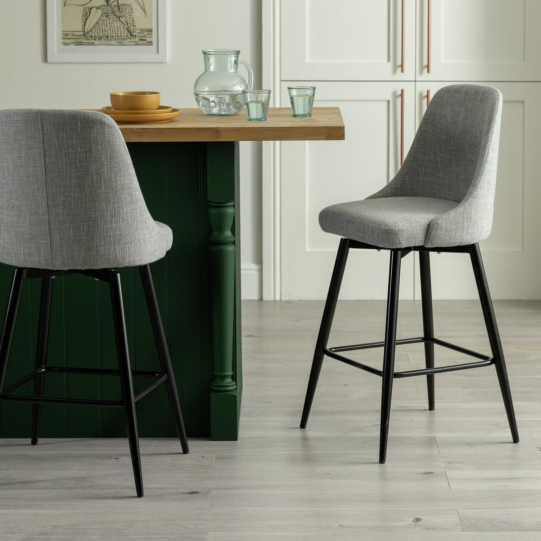 Habitat Huck Fabric Counter Bar Stool - Grey