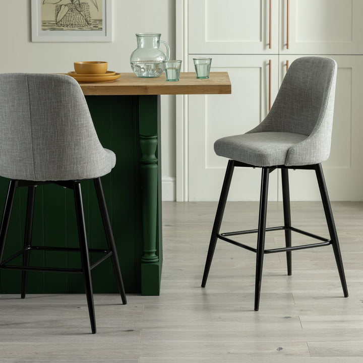 Habitat Huck Fabric Counter Bar Stool - Grey