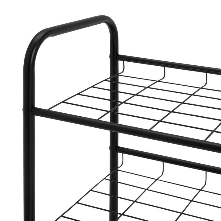 Home Jorn 8 Shelf Shoe Storage Rack - Black