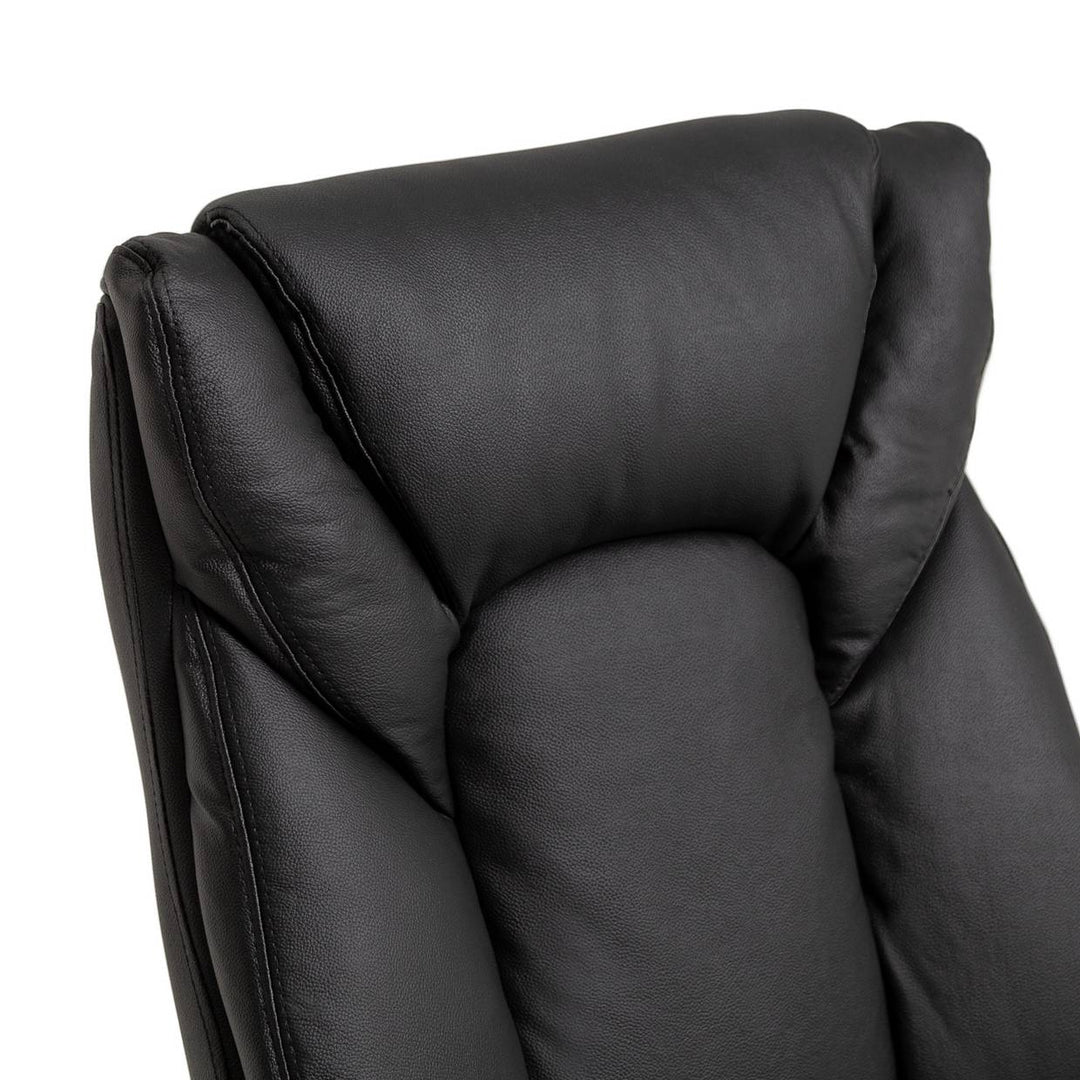Habitat Leather Mix Manager Office Chair - Black
