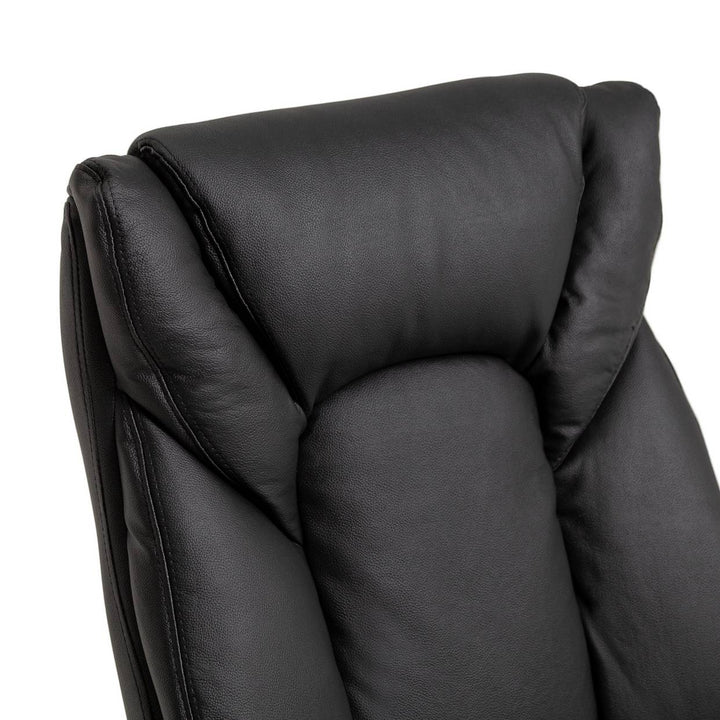 Habitat Leather Mix Manager Office Chair - Black