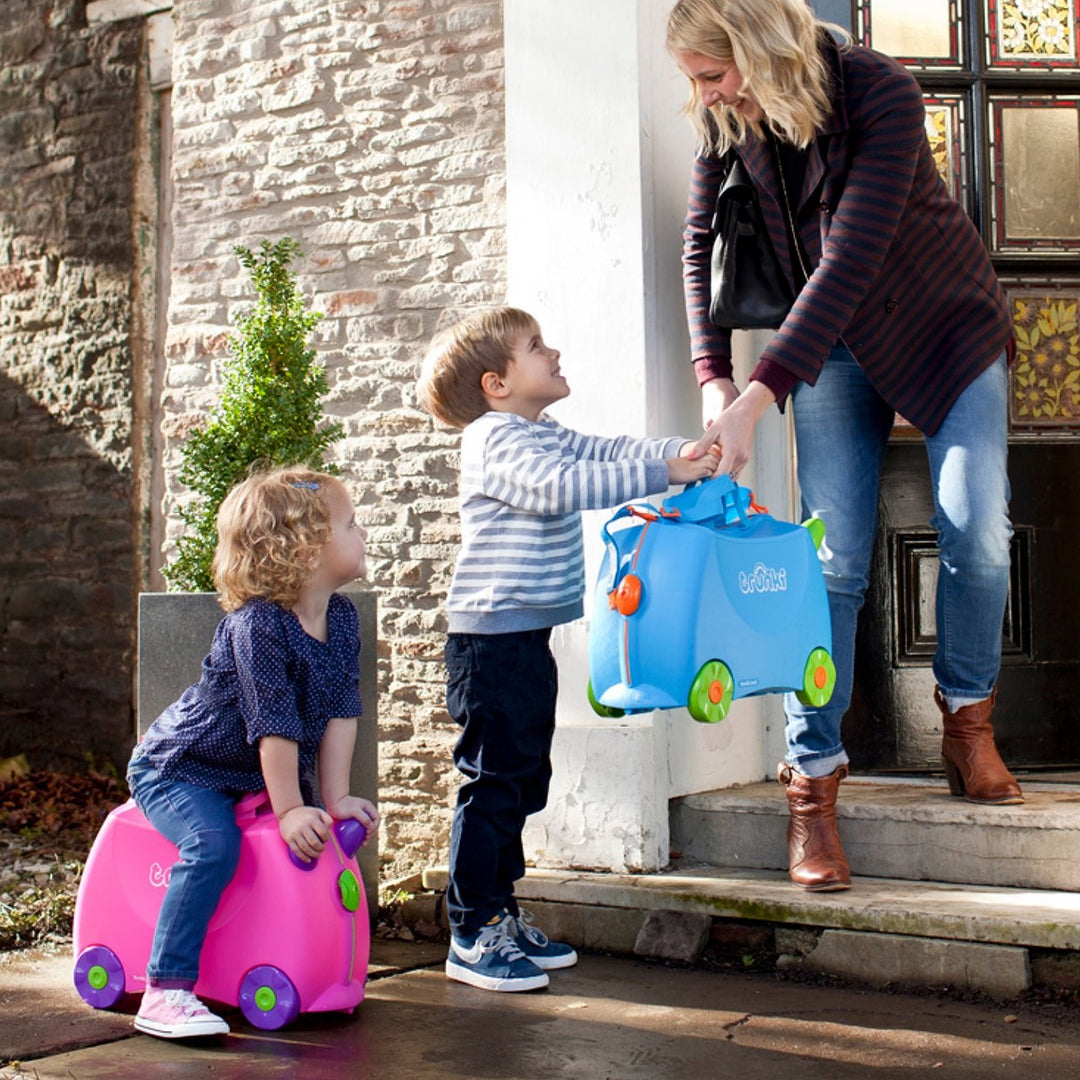 Trunki Trixie 4 Wheel Hard Ride On Suitcase - Pink