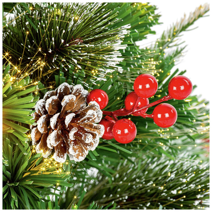 Premier Decorations 6ft Fibre Optic Luxury Christmas Tree