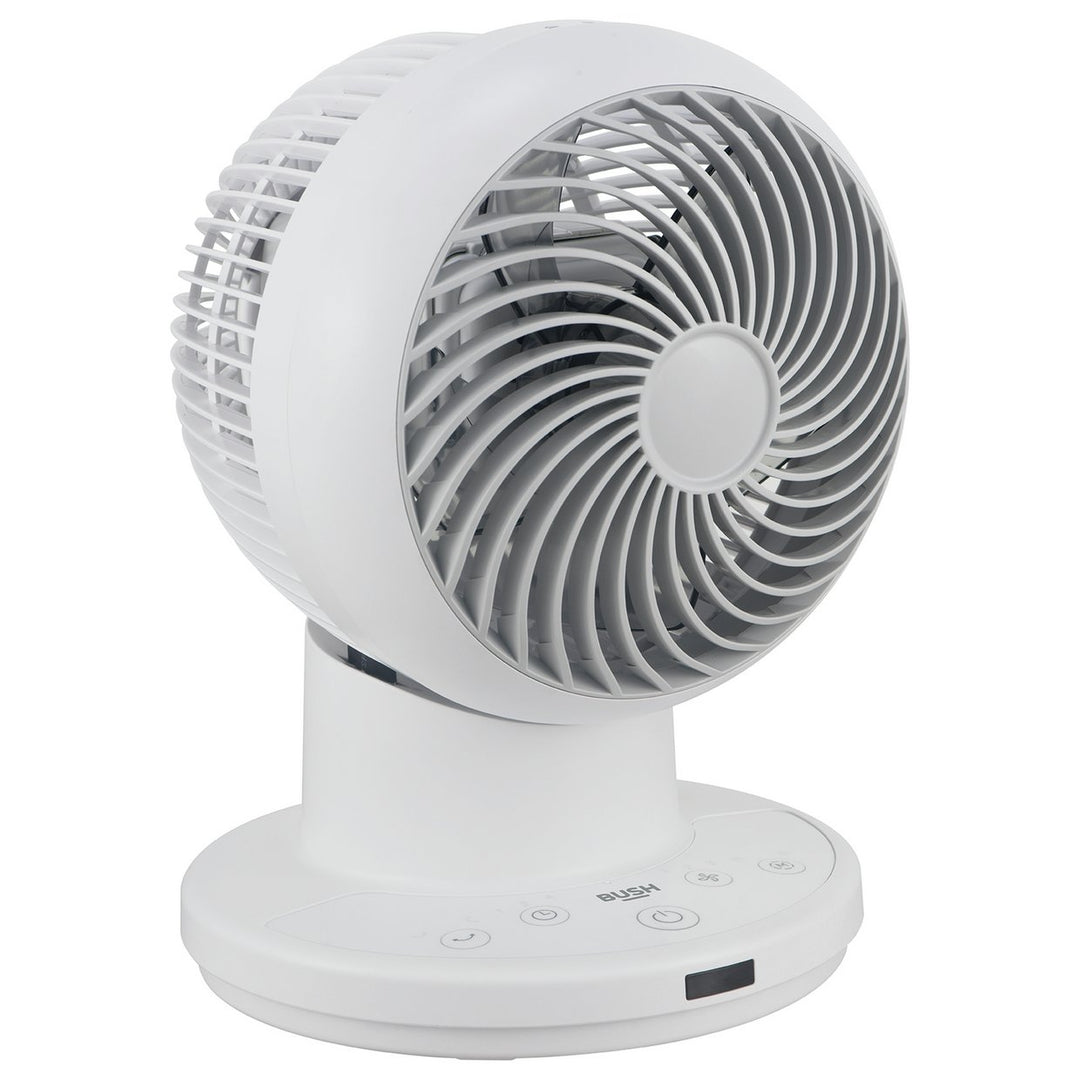 Bush 6 Inch White Desk Fan with Remote Control