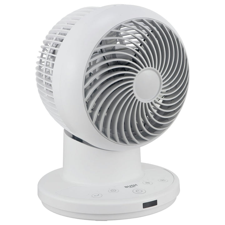 Bush 6 Inch White Desk Fan with Remote Control