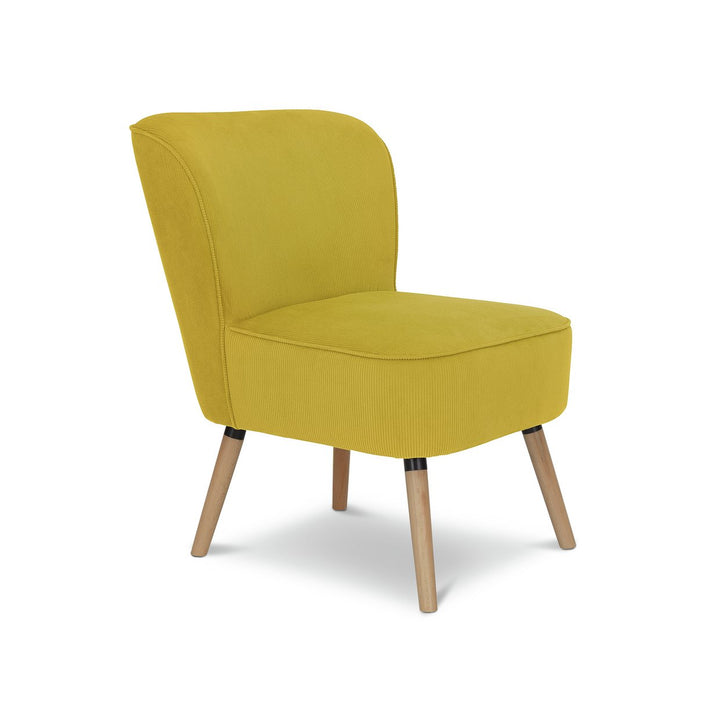 Habitat Eppy Fabric Accent Chair - Yellow