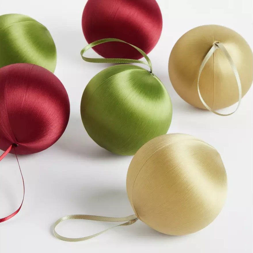 Habitat Pack Of 6 Shatterproof Christmas Baubles - Jewel Tones