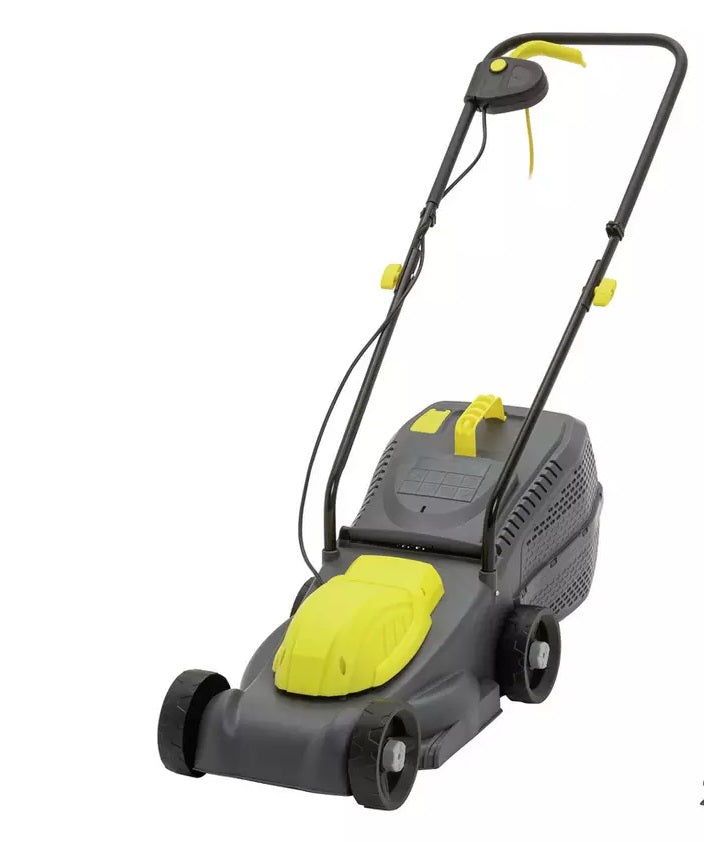 Challenge SLM32E-ZB Corded 32cm Rotary Lawnmower - 1000w - USED ITEM