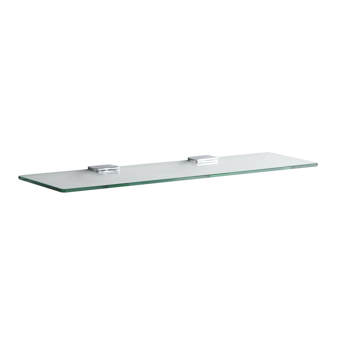Home Glass Bathroom Shelf - Chrome