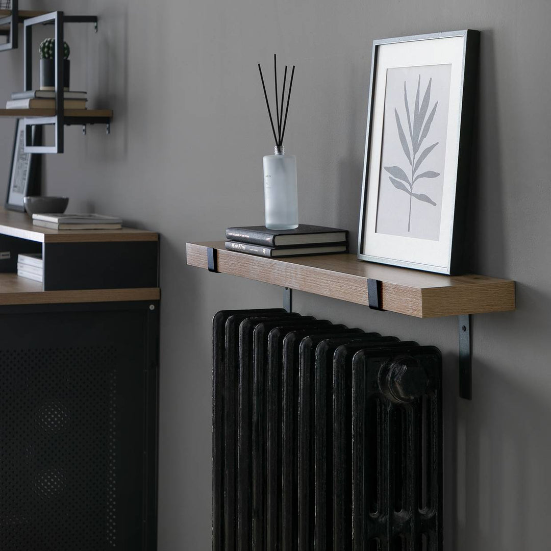 Home Loft Living 90cm Radiator Shelf - Oak