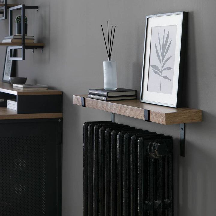Home Loft Living 90cm Radiator Shelf - Oak