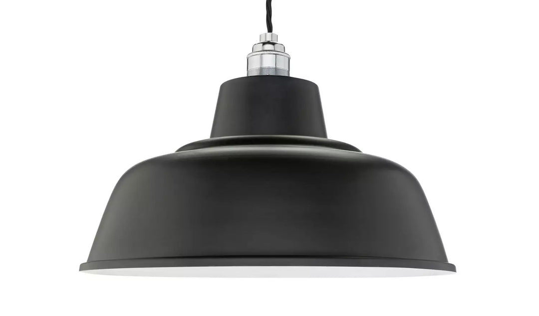 Habitat Core Metal Pendant Shade - Jet Black