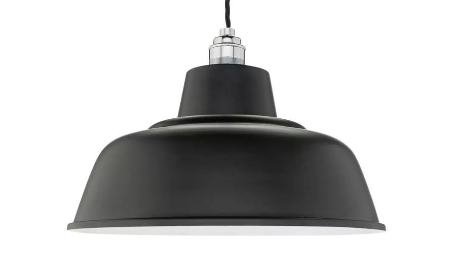 Habitat Core Metal Pendant Shade - Jet Black