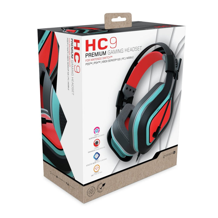 Gioteck HC9 Switch, PS5/PS4, Xbox Series X, PC Wired Headset